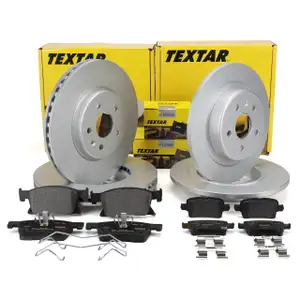 TEXTAR Bremsen Set Bremsscheiben + Bremsbel&auml;ge f&uuml;r OPEL Astra K vorne + hinten