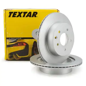TEXTAR 92144003 Bremsscheiben Satz f&uuml;r NISSAN Juke Leaf Qashqai X-Trail RENAULT hinten