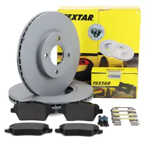 TEXTAR Bremsscheiben + Bremsbeläge für FORD Fiesta 6 MK6 B-Max Tourneo/Transit vorne