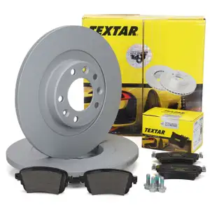 TEXTAR Bremsscheiben + Bremsbel&auml;ge f&uuml;r CITROEN FIAT OPEL ViVaro C Zafira PEUGEOT hinten