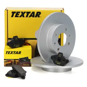 TEXTAR Bremsscheiben + Bel&auml;ge f&uuml;r FIAT Panda 169 Punto 176 188 Seicento vorne