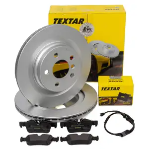 TEXTAR Bremsscheiben Beläge Sensor für BMW F40 F44 F45 F46 X1 F48 X2 mit M-Technik hinten