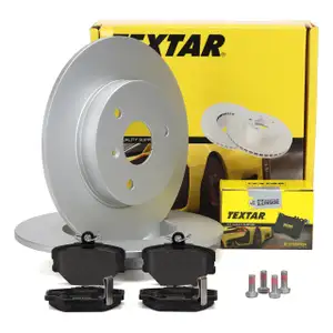 TEXTAR Bremsscheiben + Bremsbel&auml;ge f&uuml;r SMART Cabrio City-Coupe ForTwo 450 vorne