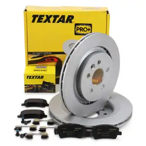 TEXTAR Bremsscheiben + Bremsbel&auml;ge f&uuml;r VOLVO S60 2 S80 2 V60 1 V70 3 XC70 2 hinten