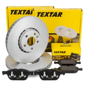 TEXTAR Bremsscheiben + Bel&auml;ge f&uuml;r VOLVO XC60 1 156 RC01 RC02 bis 2015/Fgst. 785803 vorne