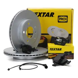 TEXTAR Bremsscheiben + Bel&auml;ge + Wako f&uuml;r BMW Z3 E36 3.0i 231 PS bis 12.2002 vorne