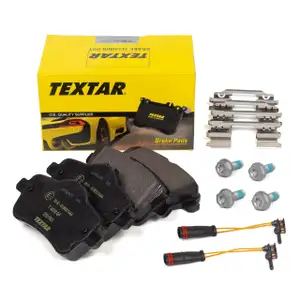 TEXTAR 2521501 Bremsbel&auml;ge + Warnkontaktsensor f&uuml;r MERCEDES GLE- M-Klasse W166 hinten