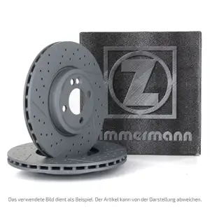 ZIMMERMANN Bremsscheiben Satz f&uuml;r MERCEDES C204 C218 X218 W212 63AMG hinten 2134230412