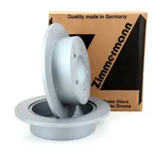 ZIMMERMANN Bremsscheiben Satz f&uuml;r MITSUBISHI Lancer 8 1.5-2.0 1.8/2.0 DI-D hinten
