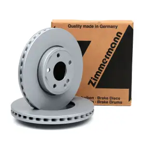 ZIMMERMANN Bremsscheiben Satz f&uuml;r MERCEDES W176 W246 C117 X117 X156 ohne Sportpaket vorne