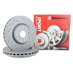 Zimmermann SPORT Bremsscheiben Satz f&uuml;r ALFA ROMEO 166 936 LANCIA Kappa 838 vorne