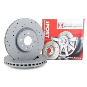 Zimmermann SPORT Bremsscheiben Satz für ALFA ROMEO Mito FIAT Bravo 2 Stilo LANCIA vorne