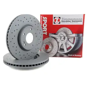 ZIMMERMANN SPORT Bremsscheiben Satz f&uuml;r HYUNDAI i40 ix35 SONATA TUCSON vorne