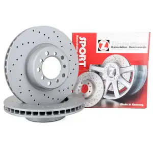 Zimmermann SPORT Bremsscheiben Satz f&uuml;r MERCEDES S-Klasse W126 C126 260-500SE vorne