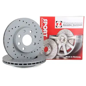 Zimmermann 430.1454.52 SPORT Bremsscheiben f&uuml;r OPEL Astra Corsa Kadett Vectra vorne