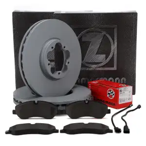 ZIMMERMANN Bremsscheiben + Beläge + Sensor für FORD Tourneo/Transit Custom V362 V363 vorne