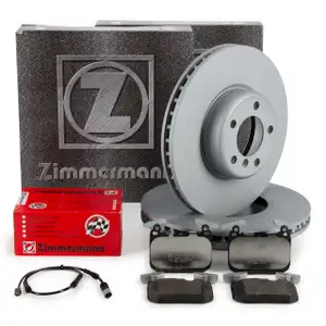 ZIMMERMANN Bremsscheiben + Bremsbel&auml;ge + Sensor f&uuml;r BMW F20 F21 F22 F23 F30-34 vorne