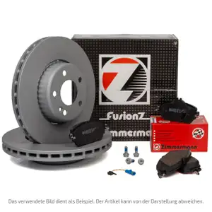 Zimmermann FORMULA Z Bremsscheiben + Bel&auml;ge + Wako f&uuml;r AUDI A6 C7 A7 4G A8 4H vorne