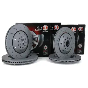 Zimmermann FORMULA Z Bremsscheiben Set f&uuml;r AUDI RS6 C5 450/480 PS 1LP/1KY vorne + hinten