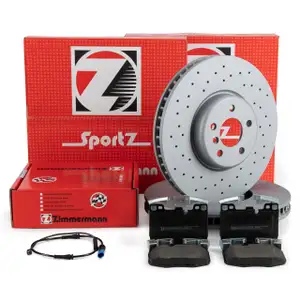 Zimmermann SPORT Bremsscheiben Beläge Sensor für BMW G20 G21 G22 mit M-Sportbremse vorne