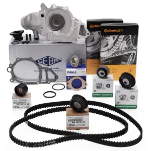 CONTI Zahnriemen + Rollen + Wasserpumpe + Thermostat für PORSCHE 924 2.5 S 160 PS