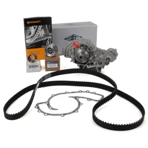 CONTI Zahnriemen + INA Rollen + GEBA Wasserpumpe für PORSCHE 928 5.0 S / GT + 5.4 GTS