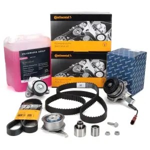CONTI Zahnriemensatz Keilriemen PIERBURG Wapu 5L OE Frotschutz für VW Golf 7 1.6/2.0TDI