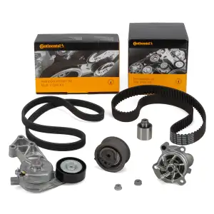CONTI Zahnriemensatz + Wasserpumpe + Keilrippenriemen f&uuml;r VW Golf 4 Sharan 7M 8L1 1.9 TDI