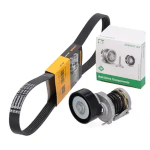 CONTI 6PK1070 Keilrippenriemen + INA Spanner f&uuml;r VW Golf 6 Passat B6 B7 Tiguan 1.6/2.0 TDI