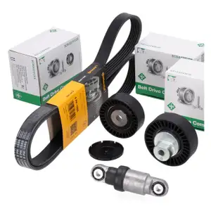 CONTI 6PK1555 Keilrippenriemen + INA Rolle + D&auml;mpfer f&uuml;r BMW E36 E46 E38 Z3 M50 M52