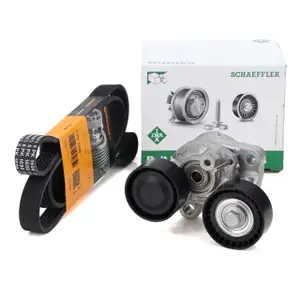 CONTI 6PK1698 Keilrippenriemen + INA Spanner f&uuml;r BMW F20 E90 F30 F10 X1 X3 X4 X5 N47 N57