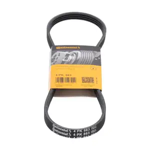 CONTI 4PK863 Keilrippenriemen f&uuml;r BMW 3er E46 5er E39 E60 7er E65 X3 X5 M54 M57