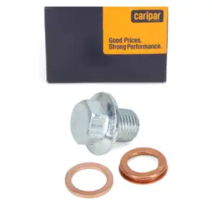 CARIPAR &Ouml;lablassschraube M12x1,25mm + Dichtringe f&uuml;r DACIA MINI NISSAN RENAULT TOYOTA