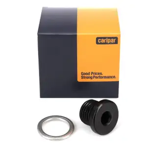 CARIPAR Ölablassschraube M14x1,5mm N0160276 + Dichtring N0138157 AUDI SEAT SKODA VW