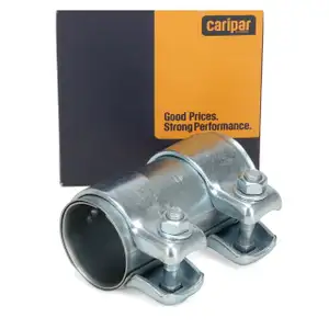 CARIPAR Rohrverbinder Doppelschelle Klemmschelle Auspuff Abgasanlage &Oslash; 40 mm x L&auml;nge 90 mm
