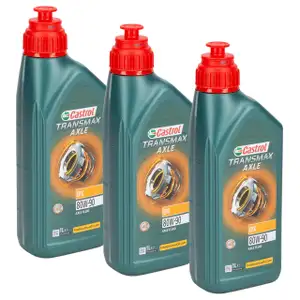 3L 3 Liter CASTROL TRANSMAX AXLE EPX 80W-90 Getriebe&ouml;l Achsgetriebe&ouml;l API GL-5