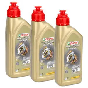 3L 3 Liter CASTROL TRANSMAX MANUAL MULTIVEHICLE 75W-90 Schaltgetriebe&ouml;l API GL-4