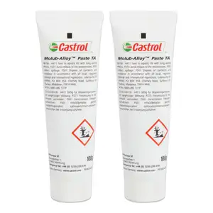 2x 100g CASTROL 15B17A Molub-Alloy Paste TA Hochtemperatur Montagepaste 00004330508