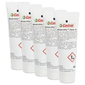 5x 100g CASTROL 15E15A Molub-Alloy Paste TA Hochtemperatur Montagepaste 00004330508