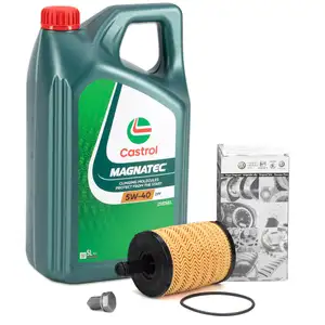 5L CASTROL MAGNATEC 5W-40 DPF Motor&ouml;l + ORIGINAL VAG &Ouml;lfilter 071115562C