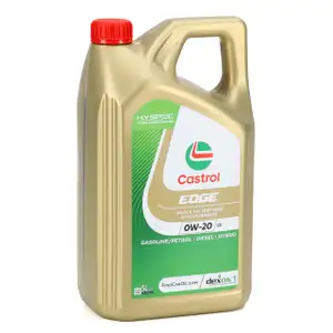 5L 5 Liter CASTROL EDGE 0W-20 C5 Motor&ouml;l &Ouml;l dexos1 Gen3 f&uuml;r MB 229.71 JAGUAR LAND ROVER