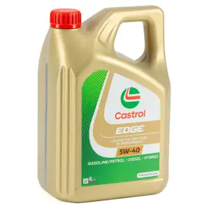 4L 4 Liter CASTROL EDGE 5W-40 Motor&ouml;l f&uuml;r MB 229.31/51 Renault RN0700 RN0710 VW 505.00/01