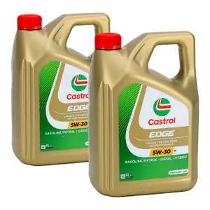 2x 4L = 8L CASTROL EDGE 5W-30 M Motor&ouml;l ACEA C3 API SN f&uuml;r BMW Longlife-04 MB 229.31/51/52