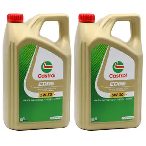 2x 5L = 10L CASTROL EDGE 5W-30 M Motor&ouml;l ACEA C3 API SN f&uuml;r BMW Longlife-04 229.31/51/52