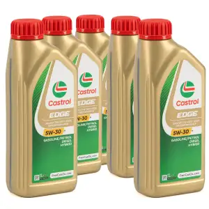 5L 5 Liter CASTROL EDGE 5W-30 M Motor&ouml;l ACEA C3 API SN f&uuml;r BMW Longlife-04 MB 229.31/51/52
