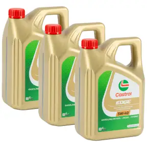 12L 12 Liter CASTROL EDGE 5W-40 Motor&ouml;l f&uuml;r MB 229.31/51 Renault RN0700 RN0710 505.00/01