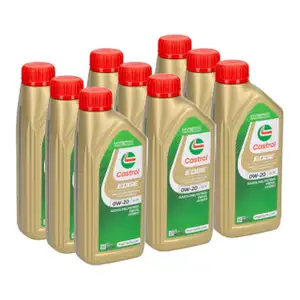 9L 9 Liter CASTROL EDGE 0W-20 LL 4 Motor&ouml;l f&uuml;r MB 229.71/72 PORSCHE C20 VW 508/509.00
