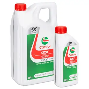 6L 6 Liter CASTROL GTX 0W-20 Motor&ouml;l &Ouml;l ACEA C5 Renault RN17FE