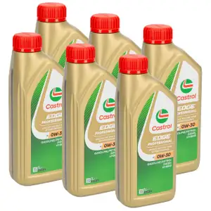 6L CASTROL EDGE Professional A5 0W-30 Motor&ouml;l &Ouml;L ACEA A1/B1 A5/B5 API SL/CF f&uuml;r VOLVO