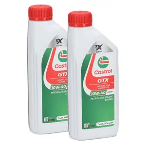 2L CASTROL GTX 10W-40 A3/B4 Motor&ouml;l &Ouml;l f&uuml;r MB 226.5/229.3 RN0700/0710 501.00/505.00